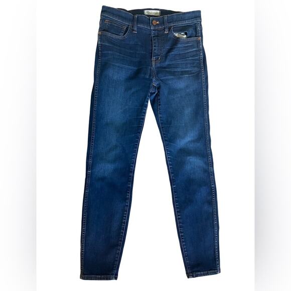 Madewell High Riser Blue Skinny Jeans size 25 - Picture 2 of 9